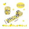 CCINEE 4 rollos de cintas de borde con alambre con limón
