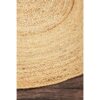 HOMEMONDE Alfombra de yute trenzada pequeña de forma_5