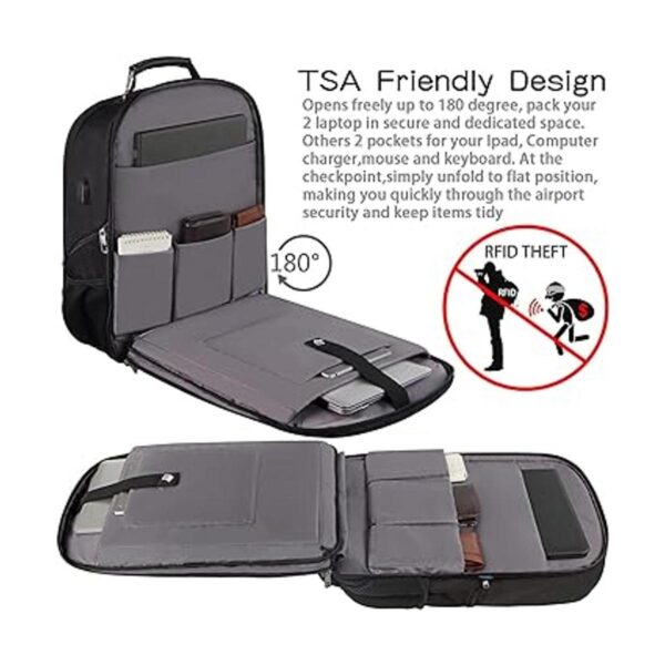 Mochila extra grande para unisex 18.4 pulgadas para_3