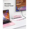 LENTION Hub USB C con carga de 100 W HDMI 4K lector de_2