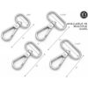 CRAFTMEMORE Broches de langosta giratorios con gancho a_4