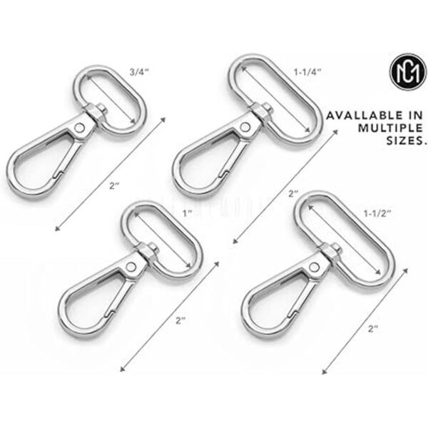 CRAFTMEMORE Broches de langosta giratorios con gancho a_4