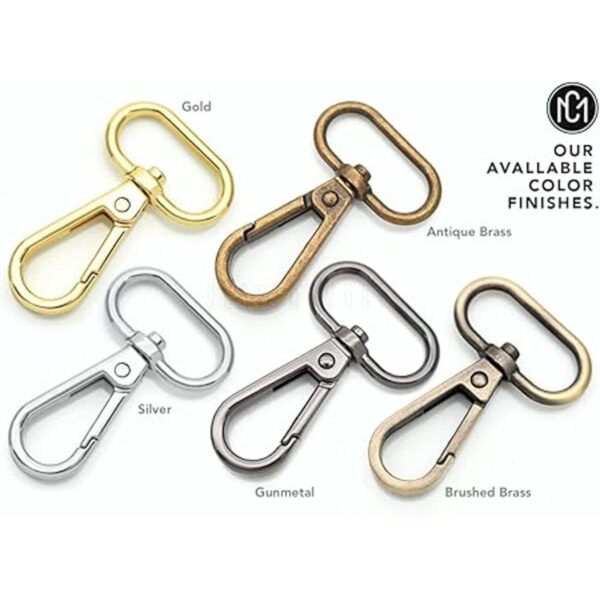 CRAFTMEMORE Broches de langosta giratorios con gancho a_5