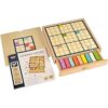 BOHS Juego de mesa de Sudoku de madera arcoíris con cajón_5
