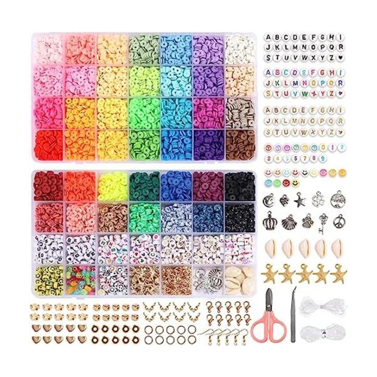 QUEFE 10500 cuentas de arcilla de 42 colores para hacer
