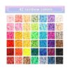 QUEFE 10500 cuentas de arcilla de 42 colores para hacer