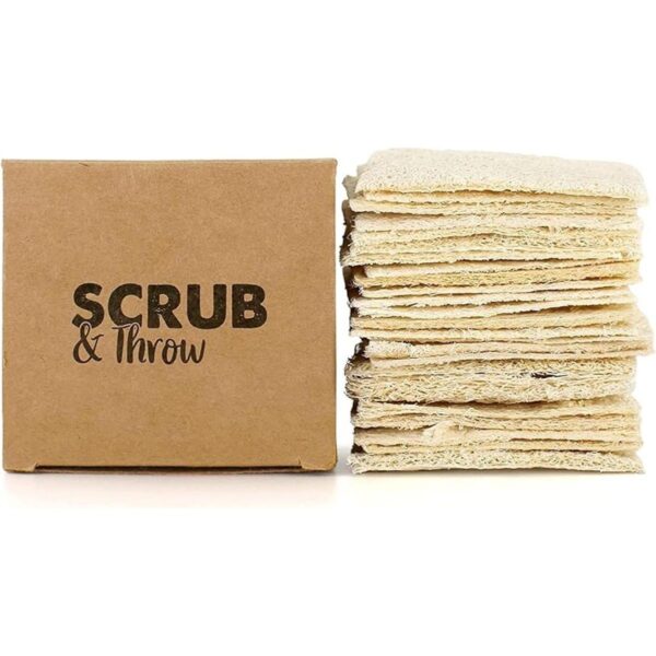 Scrub Throw Esponjas exfoliantes paquete de 30_1