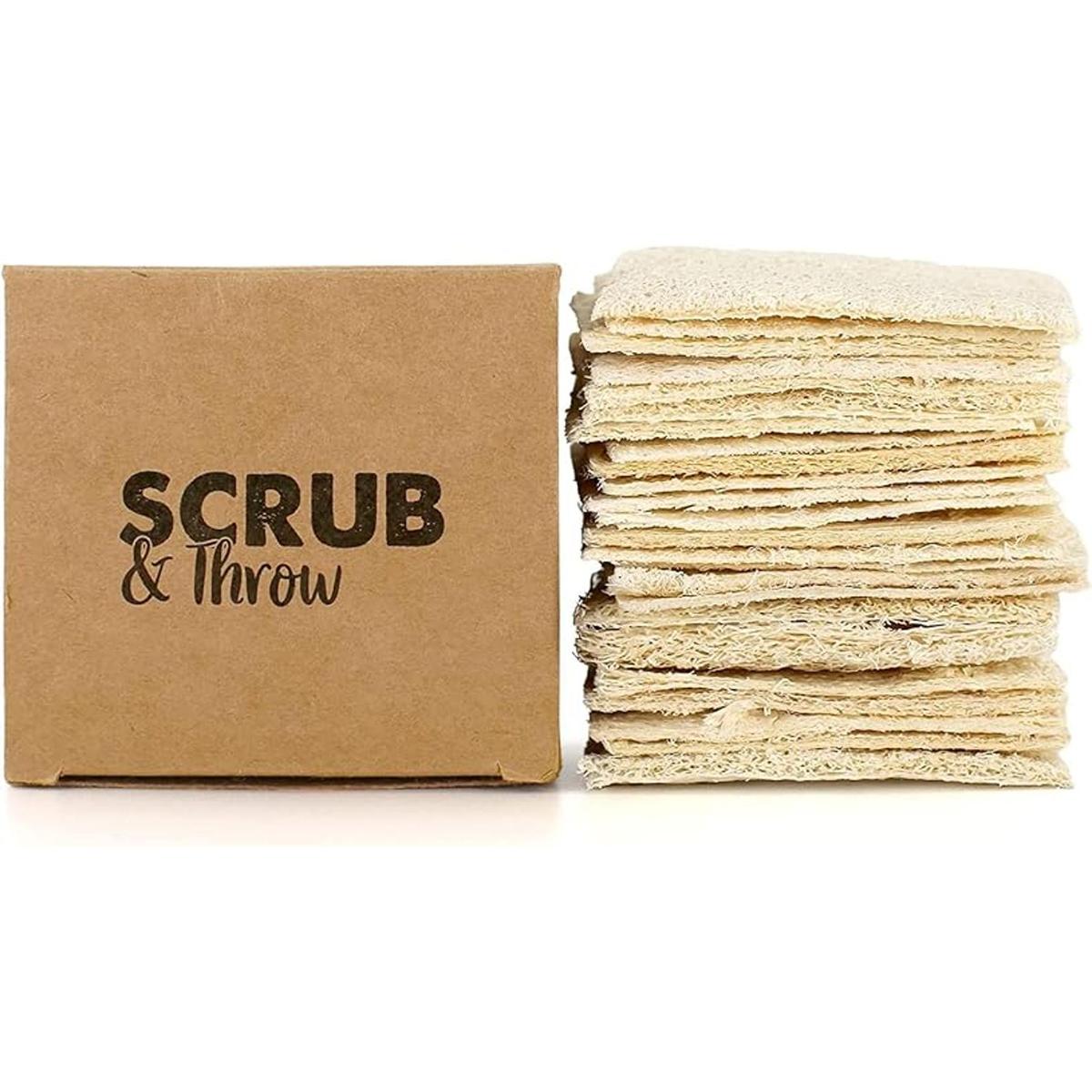 Scrub Throw Esponjas exfoliantes paquete de 30