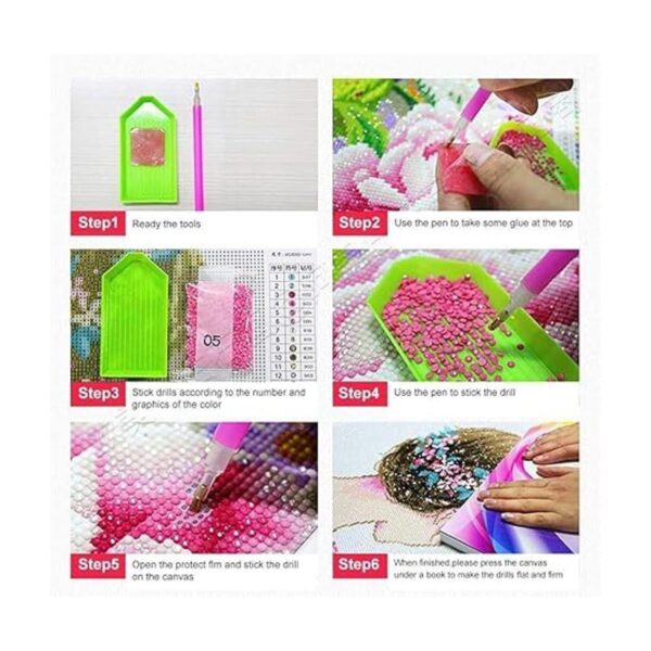 Kits de taladro redondo completo de pintura de diamante_5