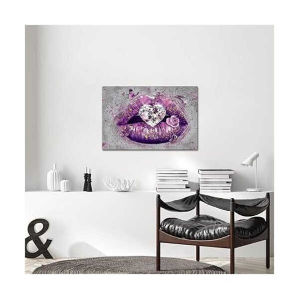 RnnJoile Lienzo decorativo para pared con forma de corazón_3