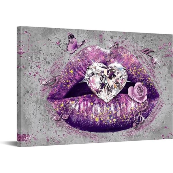 RnnJoile Lienzo decorativo para pared con forma de corazón_1