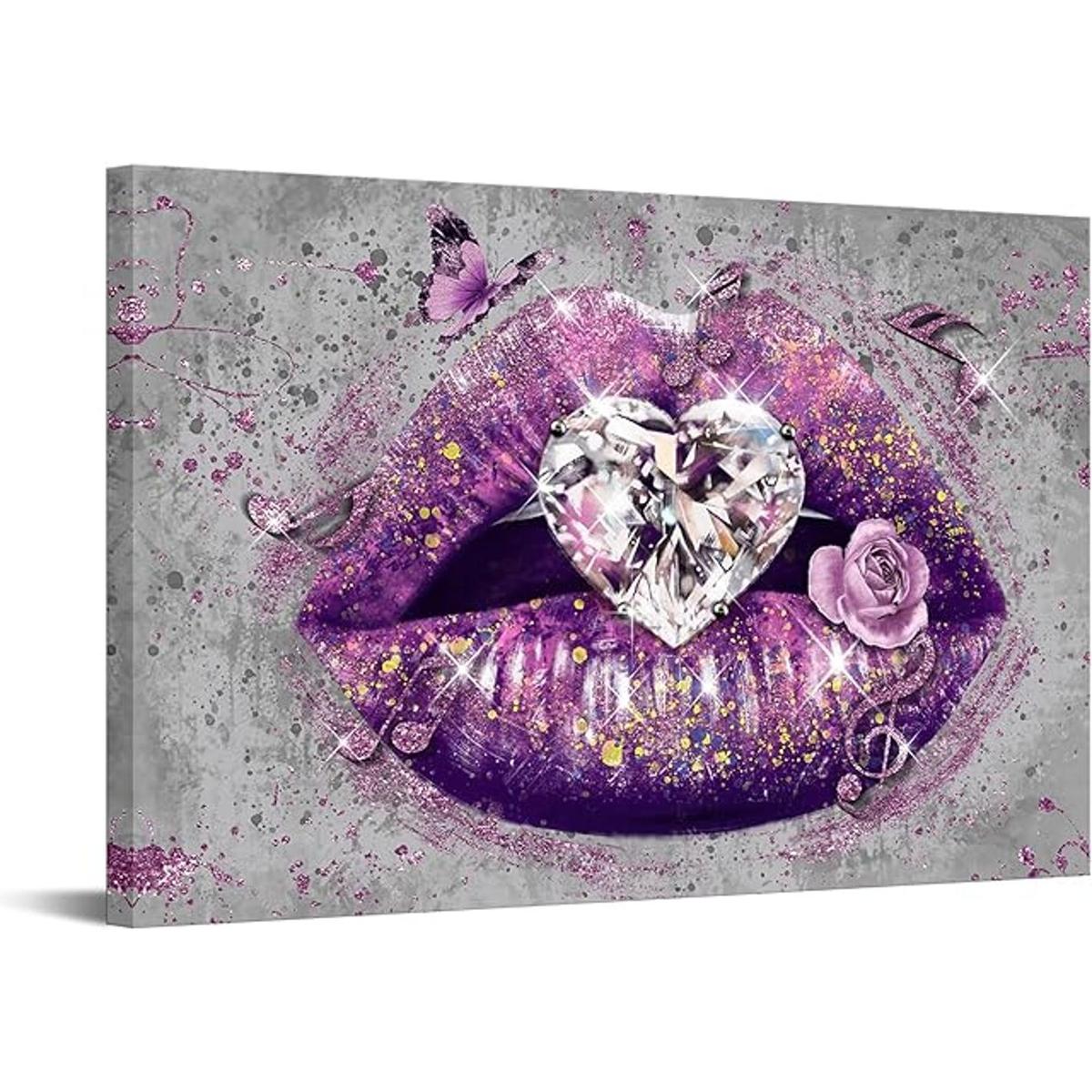 RnnJoile Lienzo decorativo para pared con forma de corazón