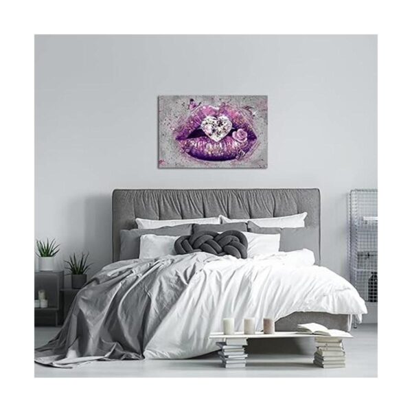 RnnJoile Lienzo decorativo para pared con forma de corazón_4