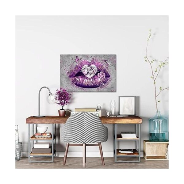 RnnJoile Lienzo decorativo para pared con forma de corazón_2
