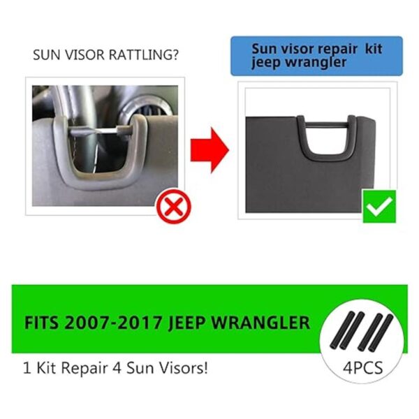 MOTAIN Kit de reparación de visera solar paquete de 4