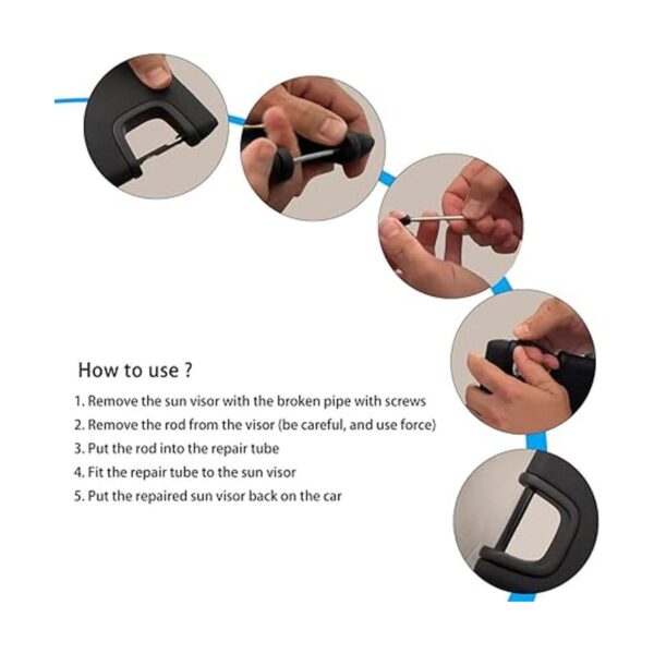 MOTAIN Kit de reparación de visera solar paquete de 4