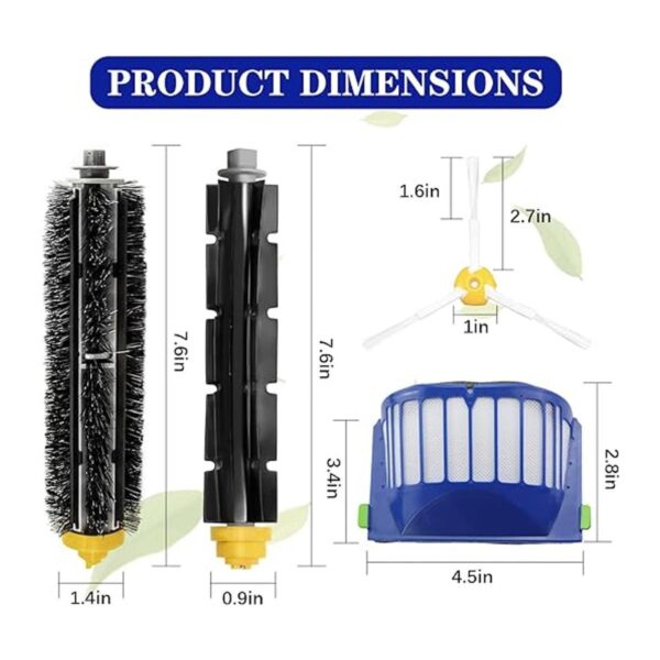 Piezas de repuesto para iRobot Roomba 600 Series 614 618_2