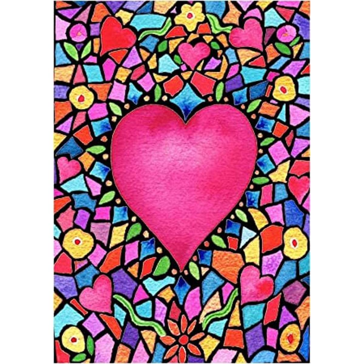 NAIMOER Kits de pintura de diamante 5D DIY con corazón