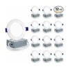 Meconard Paquete de 12 luces LED de techo empotrables_1