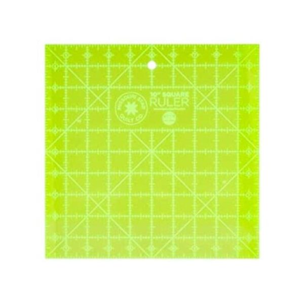 Regla de acolchado acrílica 10 x 10 pulgadas regla_1