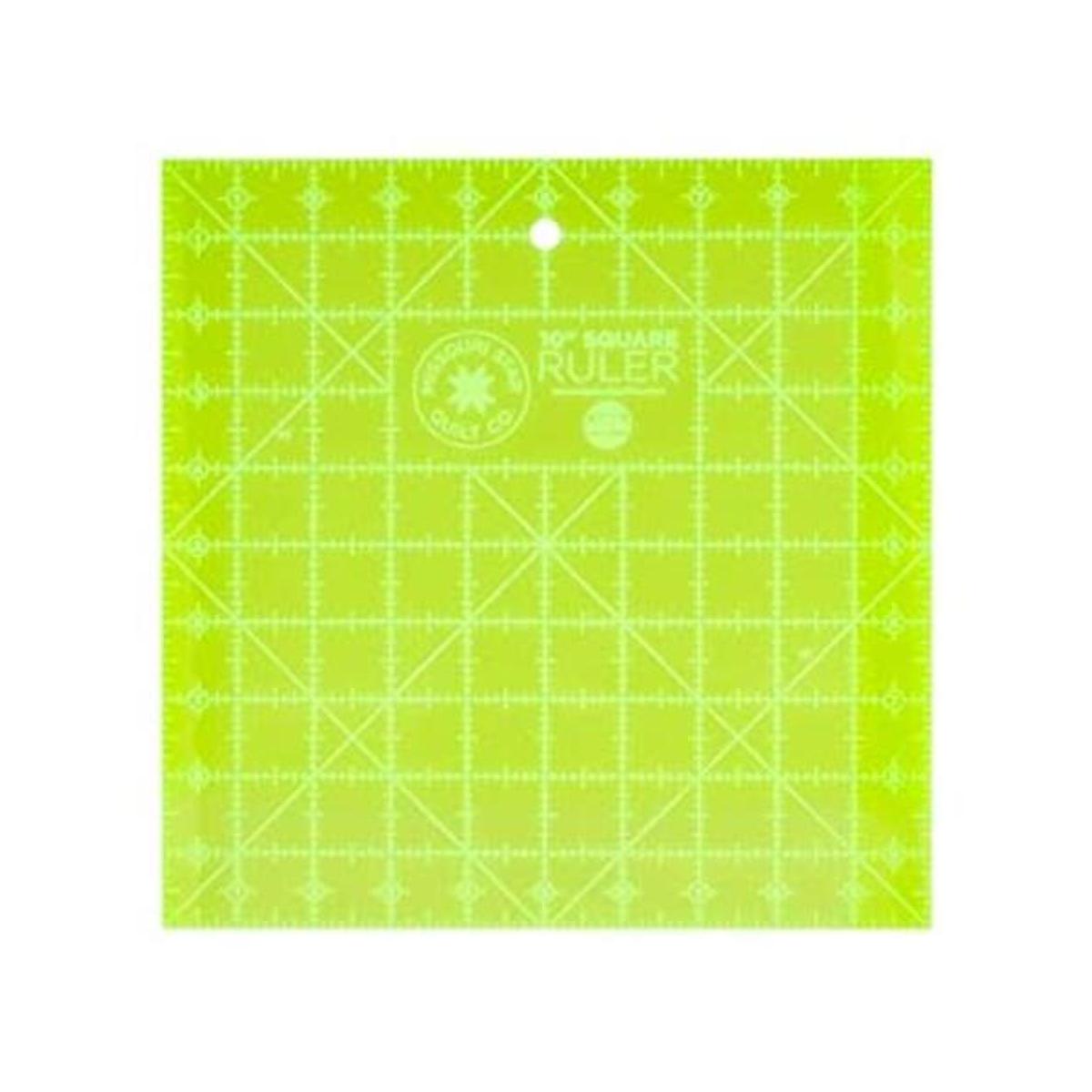 Regla de acolchado acrílica 10 x 10 pulgadas regla