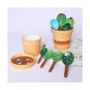 Juego de cucharas medidoras de cactus en maceta cucharas