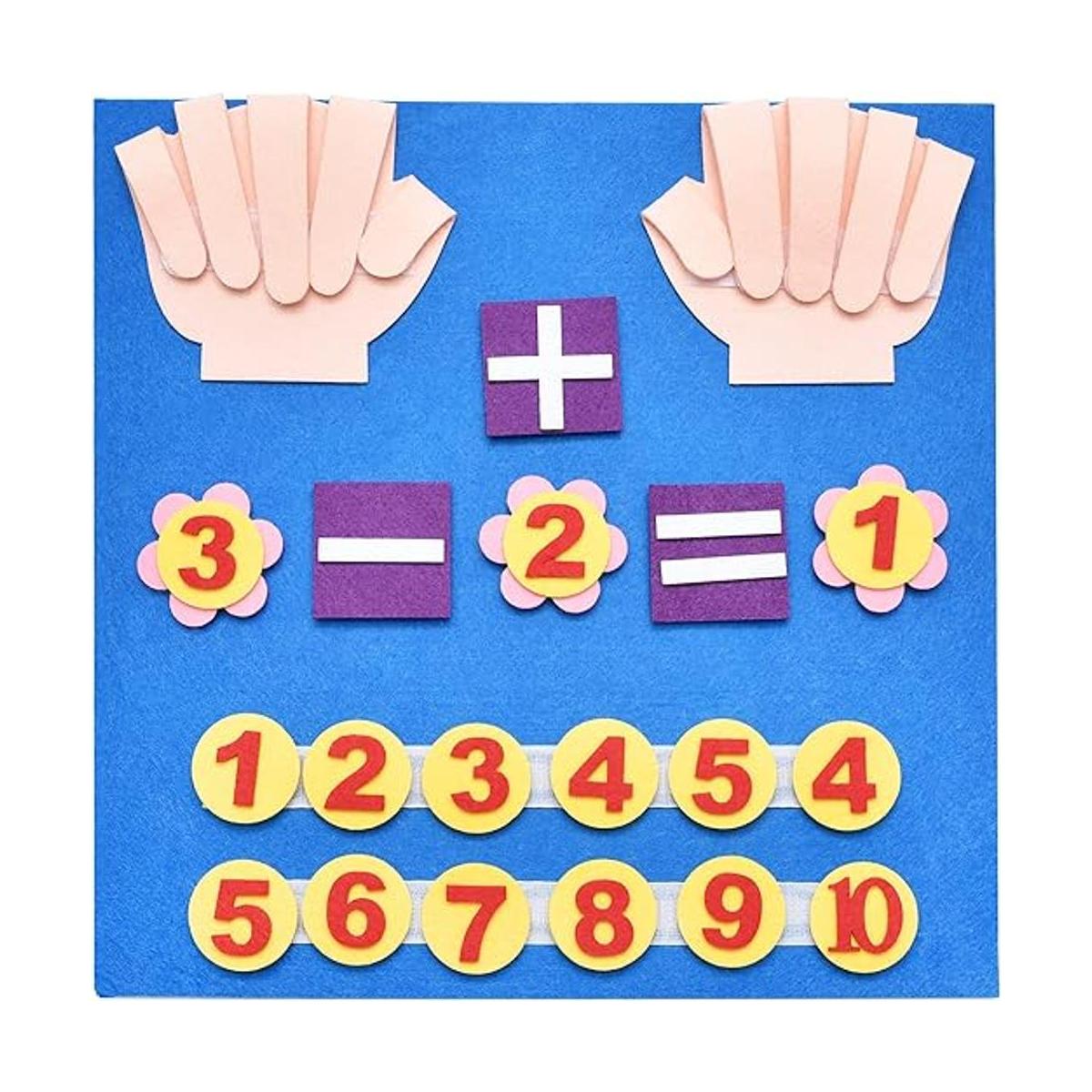 Montessori Juguete educativo de fieltro para niños