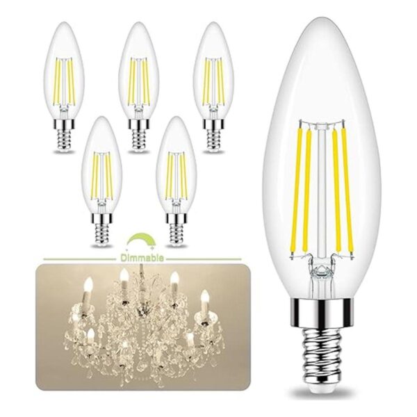Bombillas LED E12 bombillas LED de candelabro equivalente_1