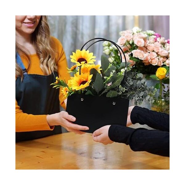 Teling 12 bolsas de regalo de flores de papel kraft para