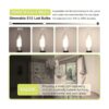 Bombillas LED E12 bombillas LED de candelabro equivalente_3