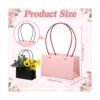 Teling 12 bolsas de regalo de flores de papel kraft para