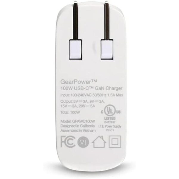 IOGEAR GearPower Cargador USBC GaN de 100 W compatible_4