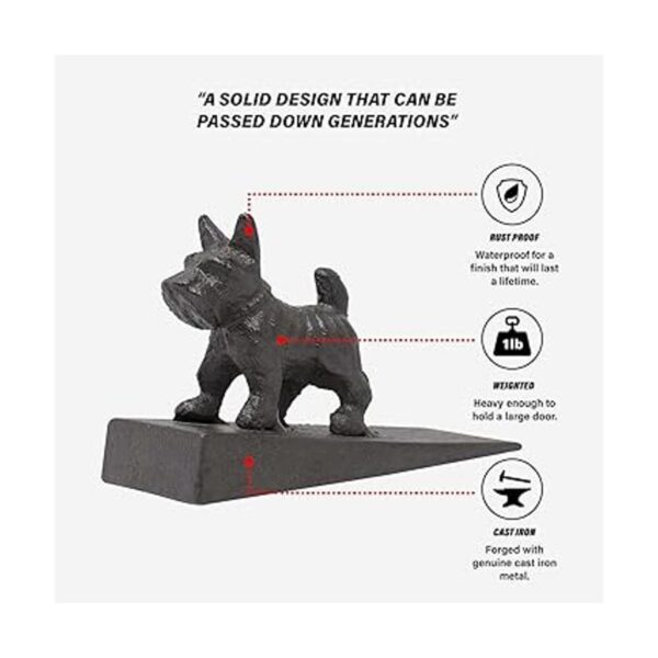 SEBAGO IRONWORKS Tapón de metal para puerta de perro