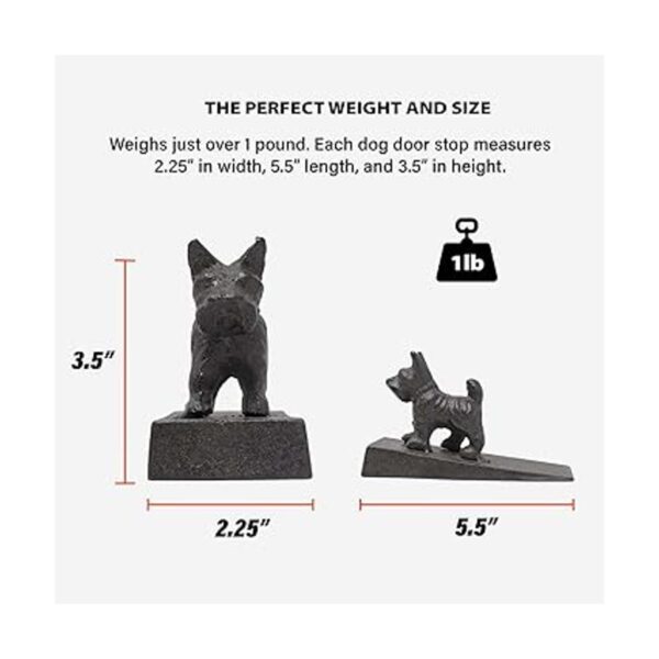 SEBAGO IRONWORKS Tapón de metal para puerta de perro