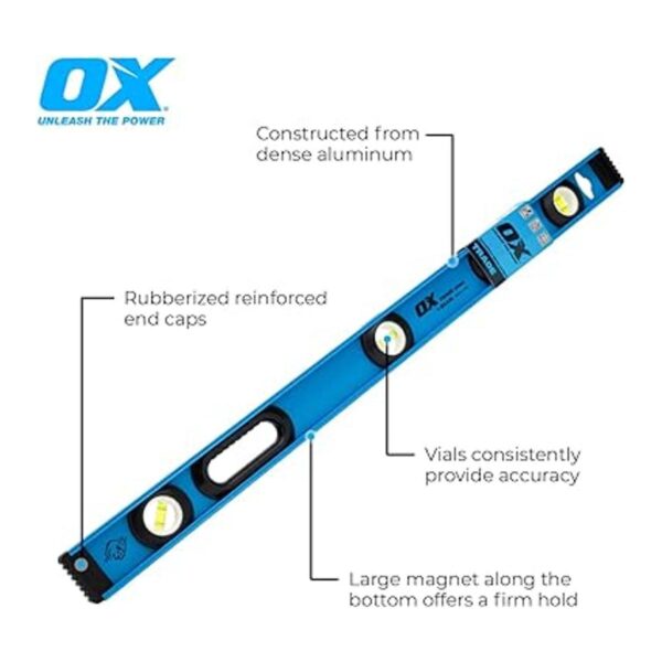 OX TOOLS Trade Nivel de haz I de aluminio de 32