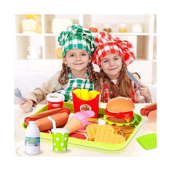 Juego de 30 juguetes de comida de simulación para cocina