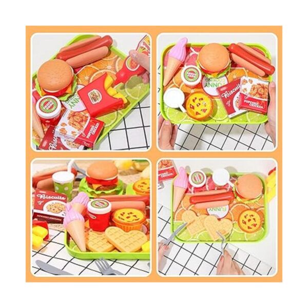 Juego de 30 juguetes de comida de simulación para cocina