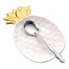 Juego de 2 cucharas y cucharas de piña de cerámica para