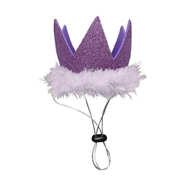 HK Corona de fiesta Morado Corona para perros y_1