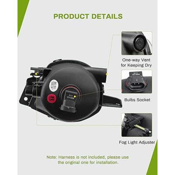 AUTOSAVER88 Luces antiniebla compatibles con BMW E90 Serie_5