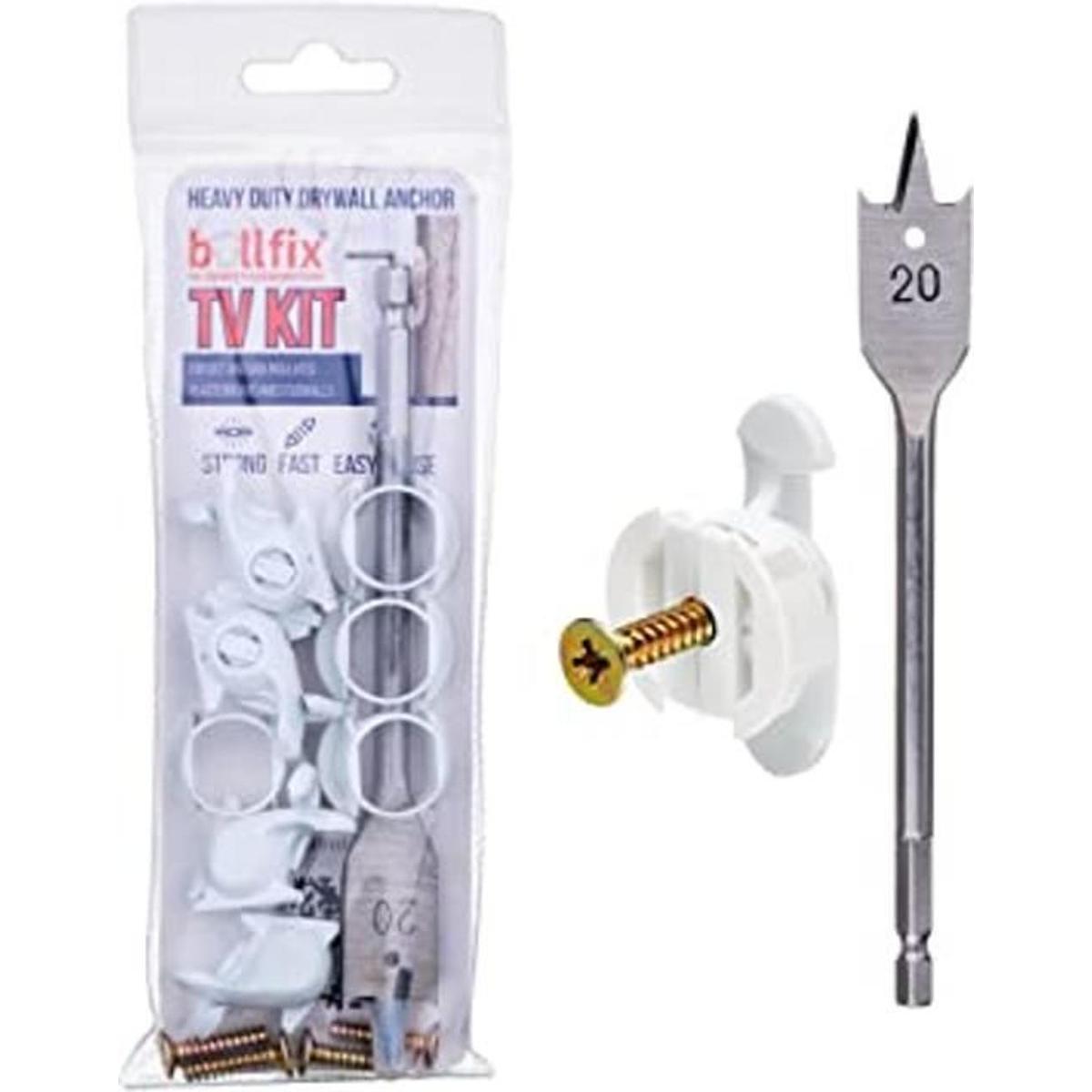 Bullfix Kit de TV Anclajes de paneles de yeso para