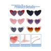 6 paquetes de gafas de sol en forma de corazón para niños_3