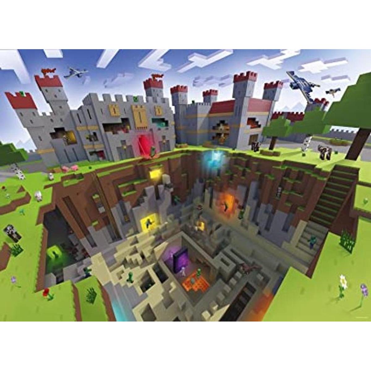 Ravensburger Minecraft Cutaway Rompecabezas XXL de 300
