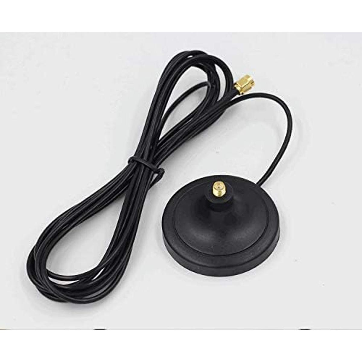 Fookoo Base de antena extendida macho a hembra de 9.8 ft