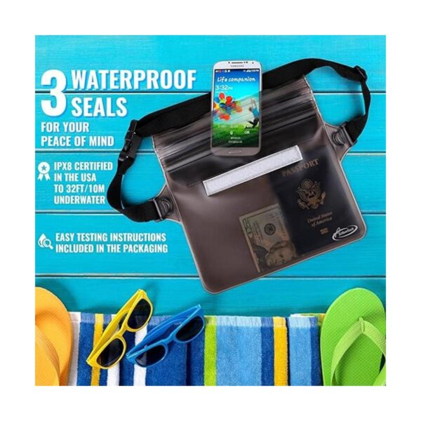 AiRunTech Bolsa impermeable con correa para la cintura_4