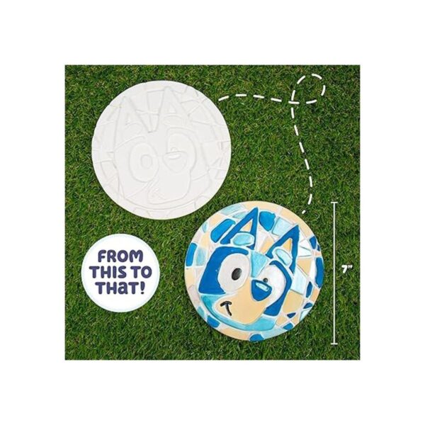 Bluey Paint Your Own Stepping Stone diseño de 7 piezas de
