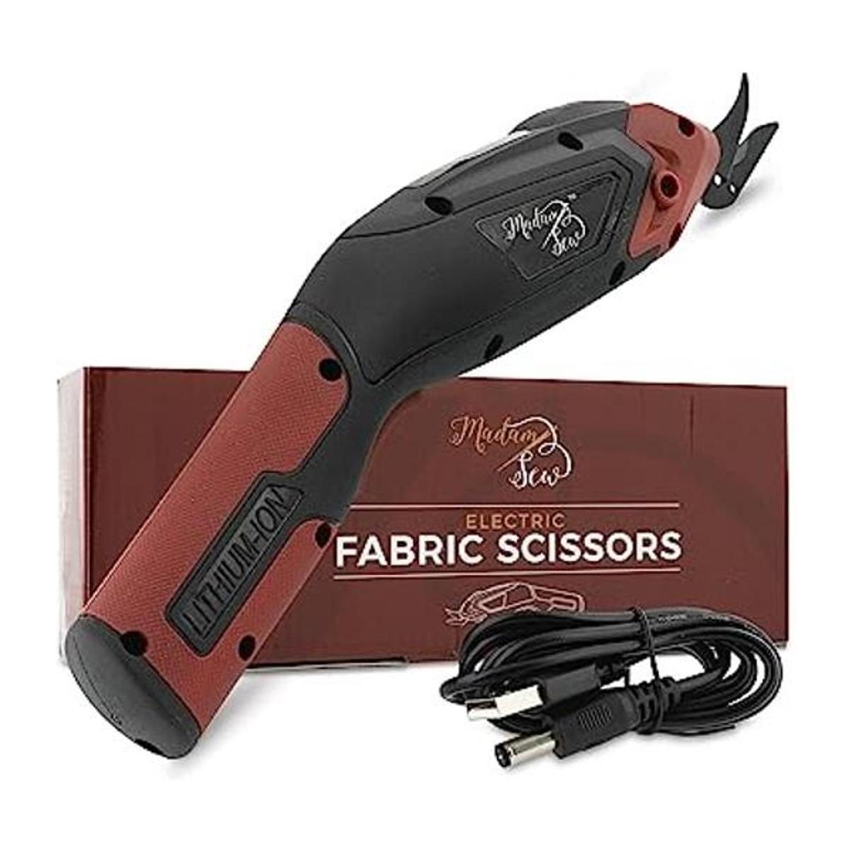 Madam Sew Tijeras eléctricas para corte de tela tijeras