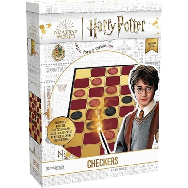 Pressman Harry Potter Checkers Tablero de ajedrez_1