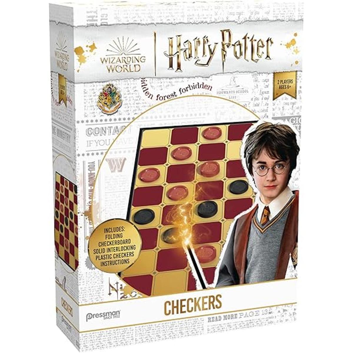 Pressman Harry Potter Checkers Tablero de ajedrez