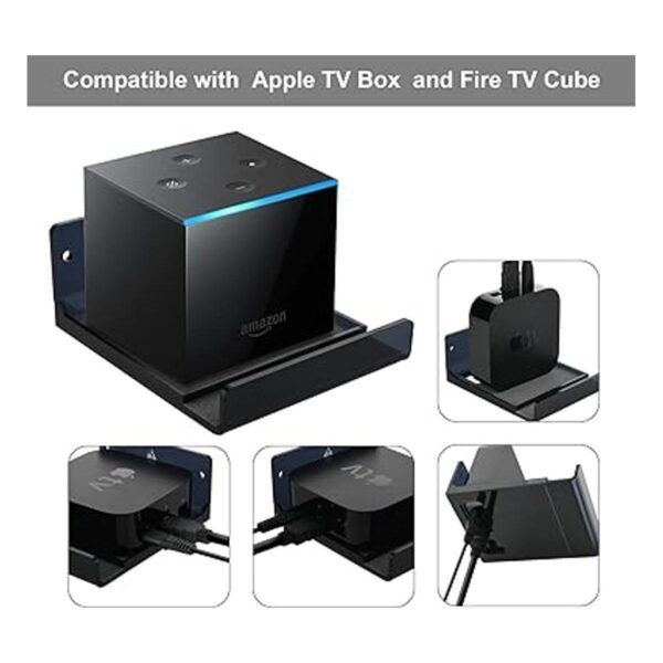 TXEsign Soporte de pared para Fire TV Cube 4K Apple TV 4K_3